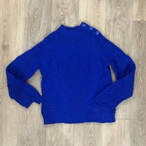 Zadig & Voltaire Royal Blue Cable Knit Sweater M